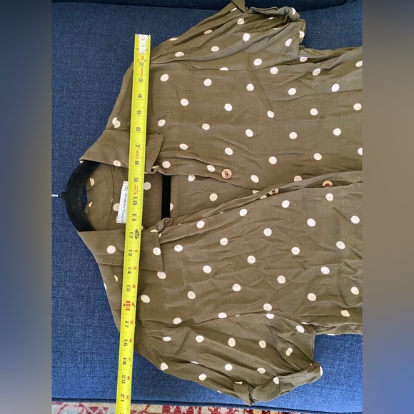 Faithful the Brand- Olive Polka Dot Button Down - Picture 6 of 8